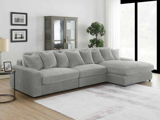 Blaine Fog Reversible Chaise Sectional Sofa by Coaster