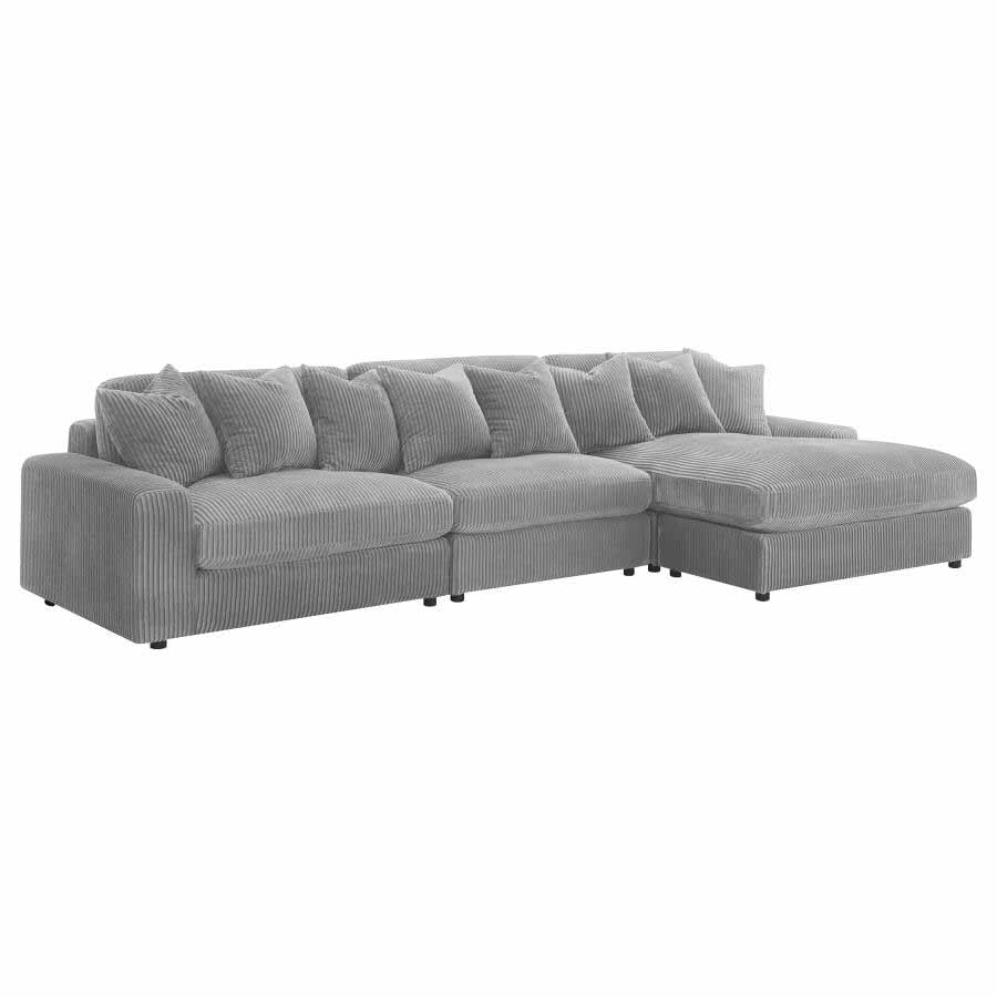 Blaine Fog Reversible Chaise Sectional Sofa by Coaster