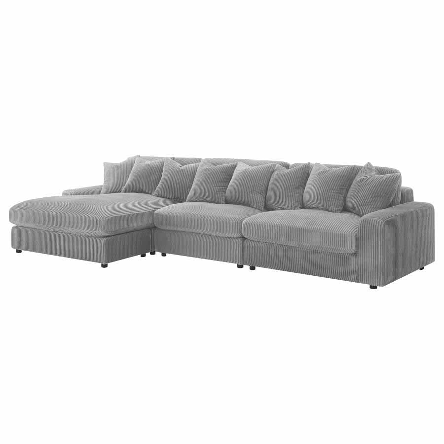 Blaine Fog Reversible Chaise Sectional Sofa by Coaster