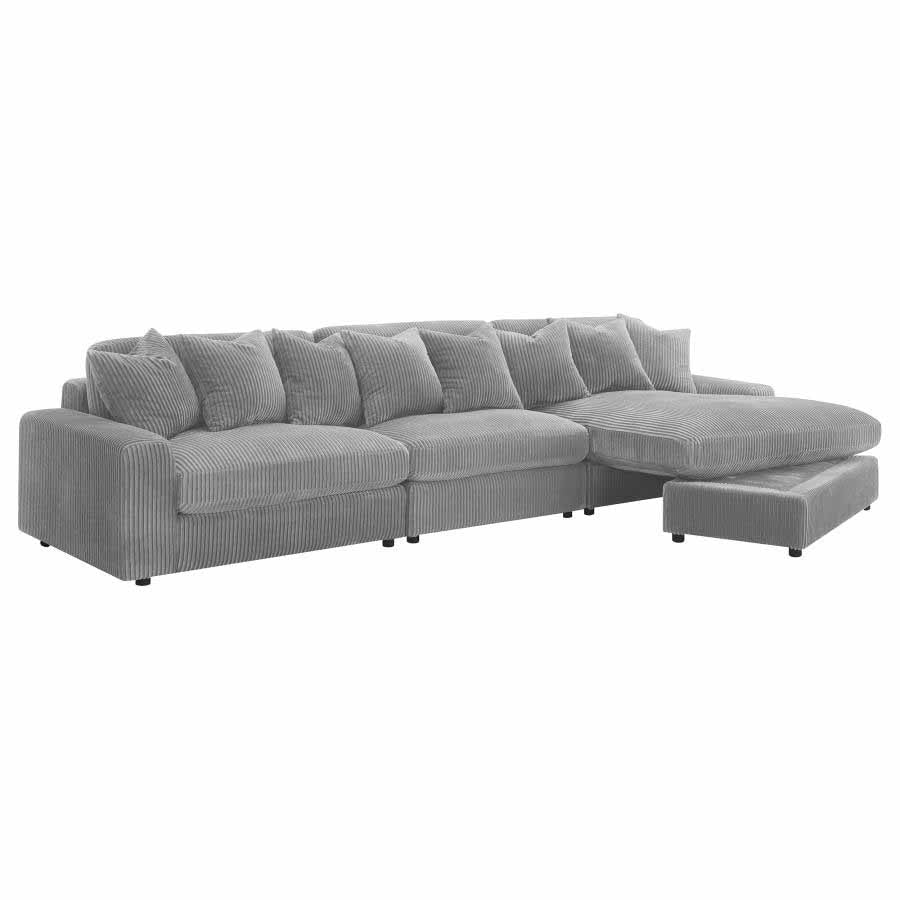 Blaine Fog Reversible Chaise Sectional Sofa by Coaster