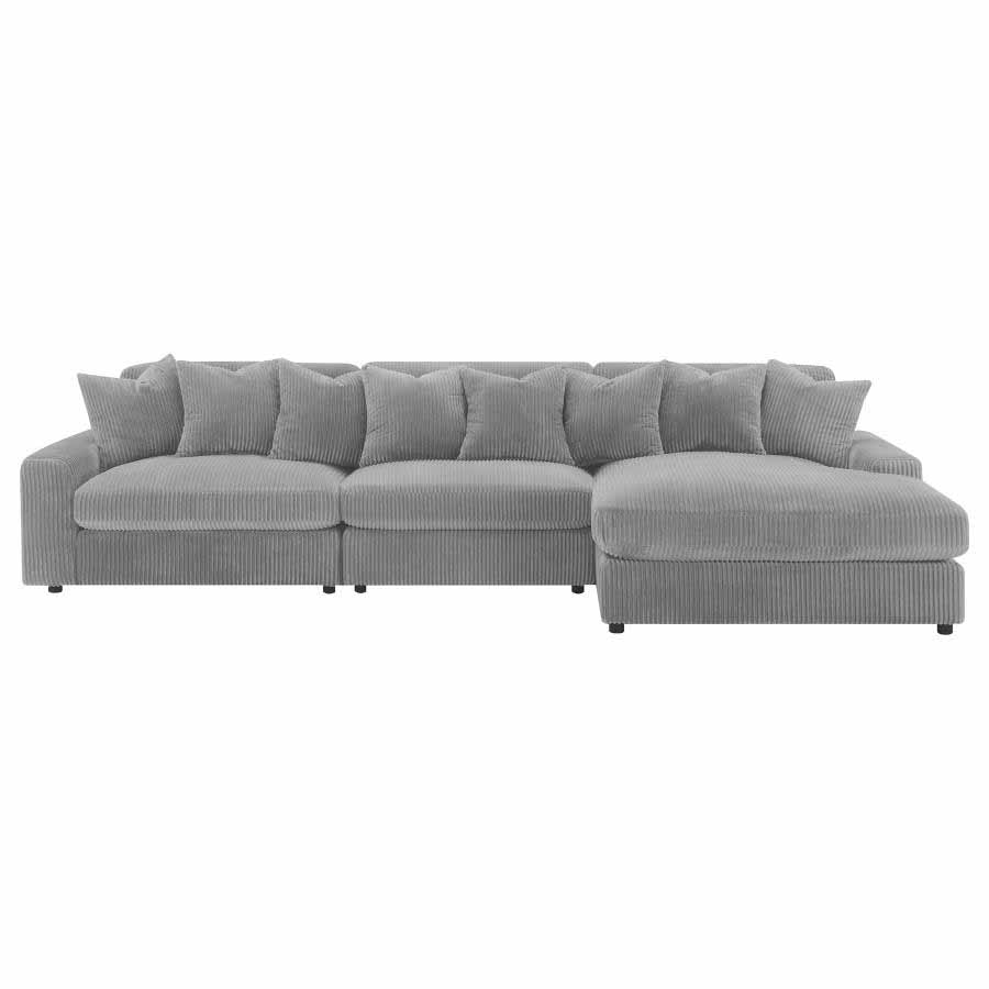 Blaine Fog Reversible Chaise Sectional Sofa by Coaster