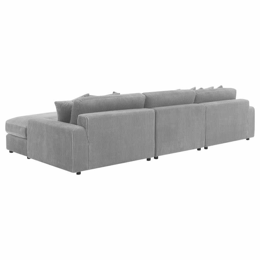 Blaine Fog Reversible Chaise Sectional Sofa by Coaster