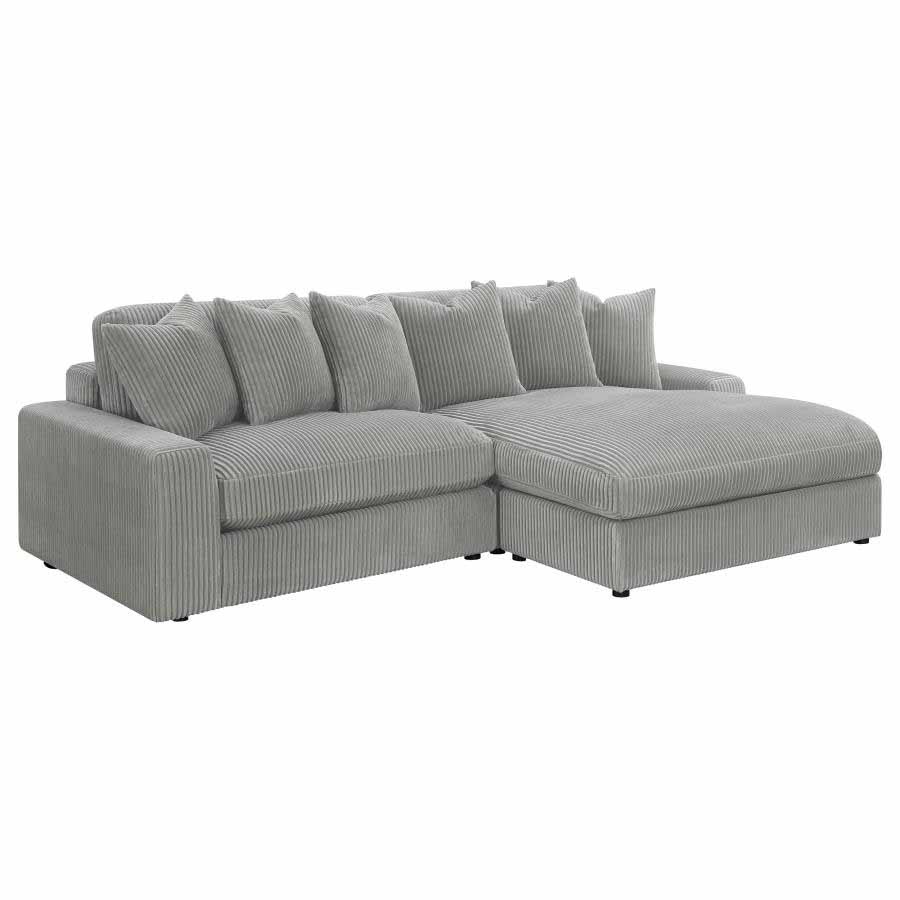 Blaine Fog Reversible Chaise Sectional by Coaster