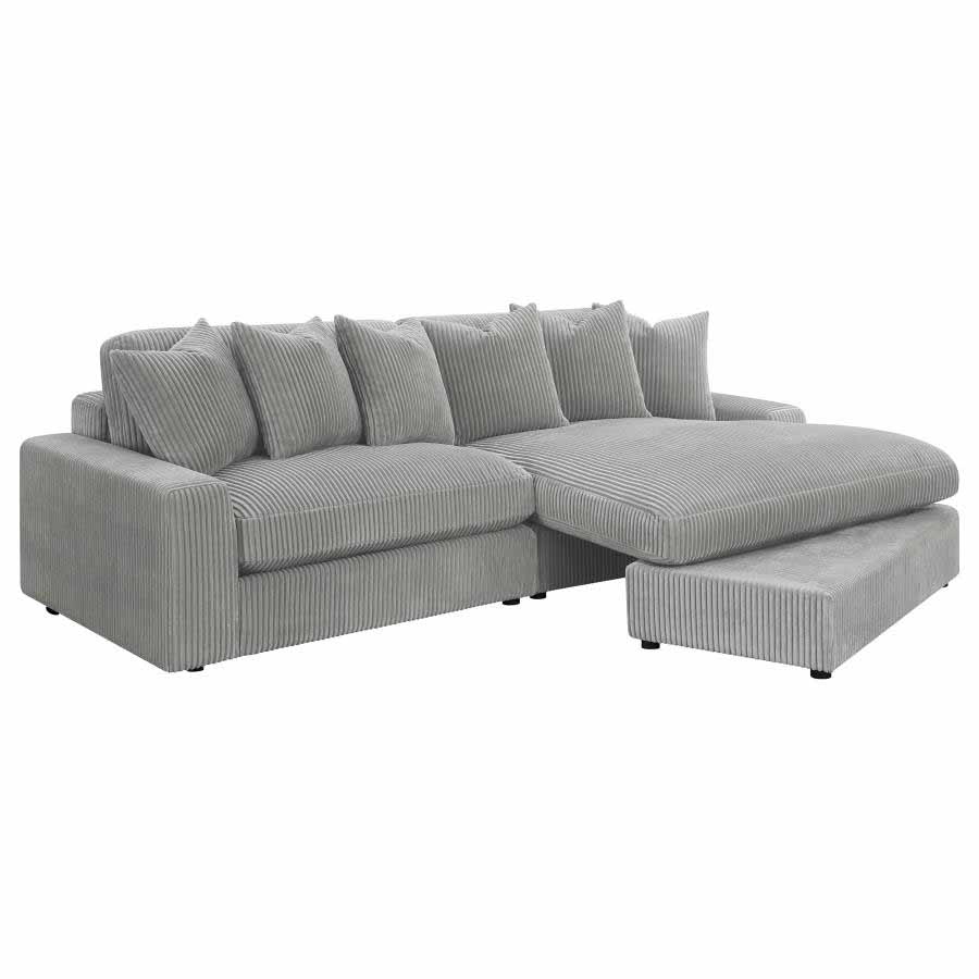 Blaine Fog Reversible Chaise Sectional by Coaster