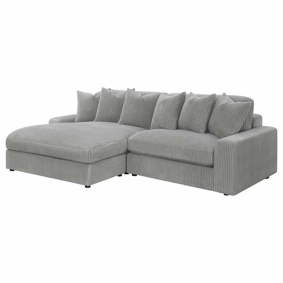 Blaine Fog Reversible Chaise Sectional by Coaster