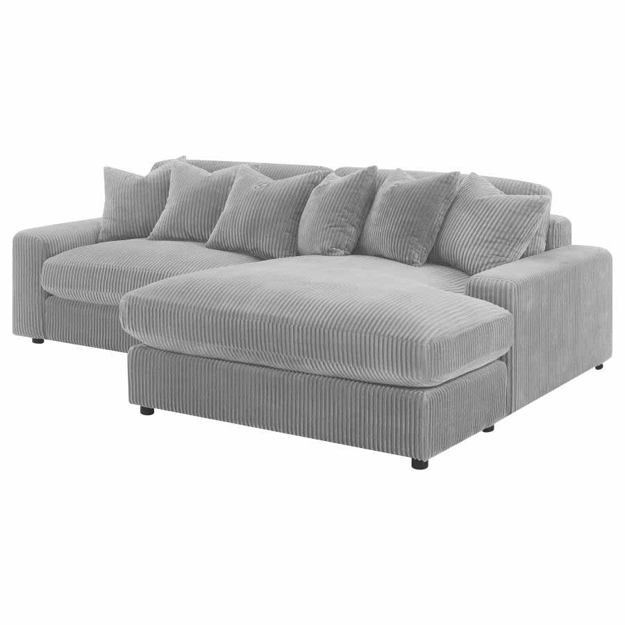 Blaine Fog Reversible Chaise Sectional by Coaster