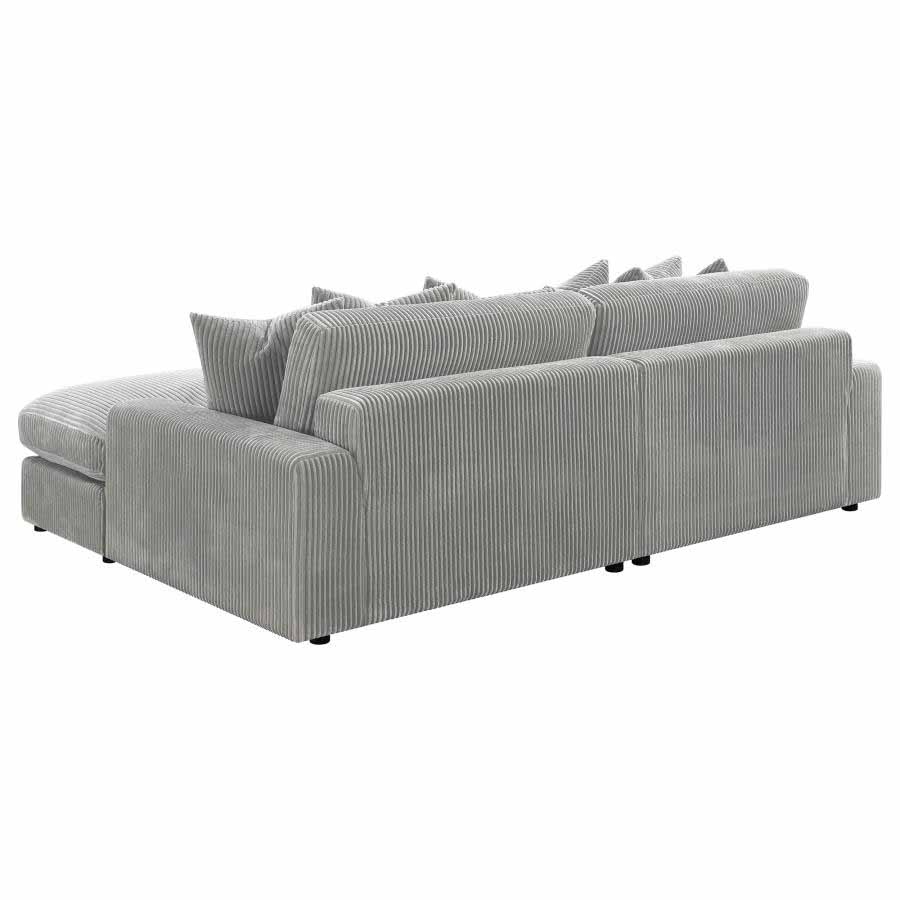 Blaine Fog Reversible Chaise Sectional by Coaster