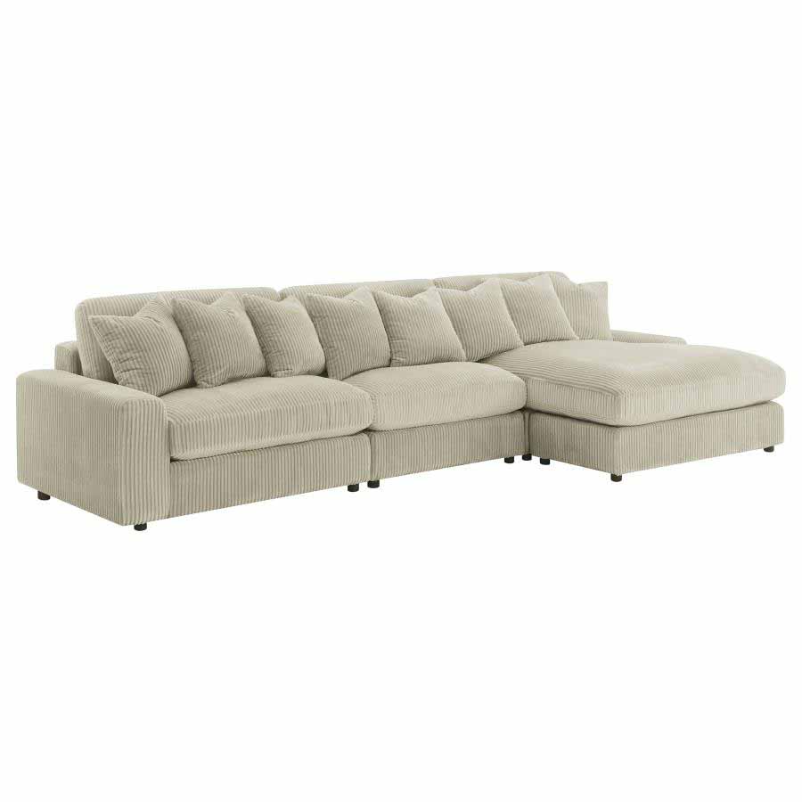 Blaine Sand Reversible Chaise Sectional Sofa by Coaster