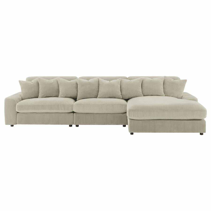 Blaine Sand Reversible Chaise Sectional Sofa by Coaster