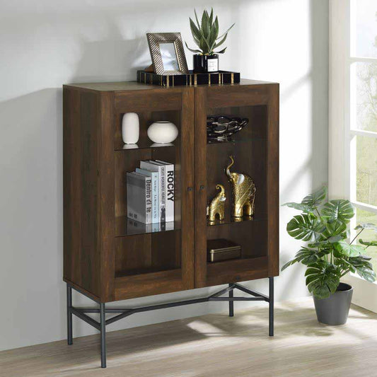 Bonilla Dark Pine 2-Door Cabinet by Coaster