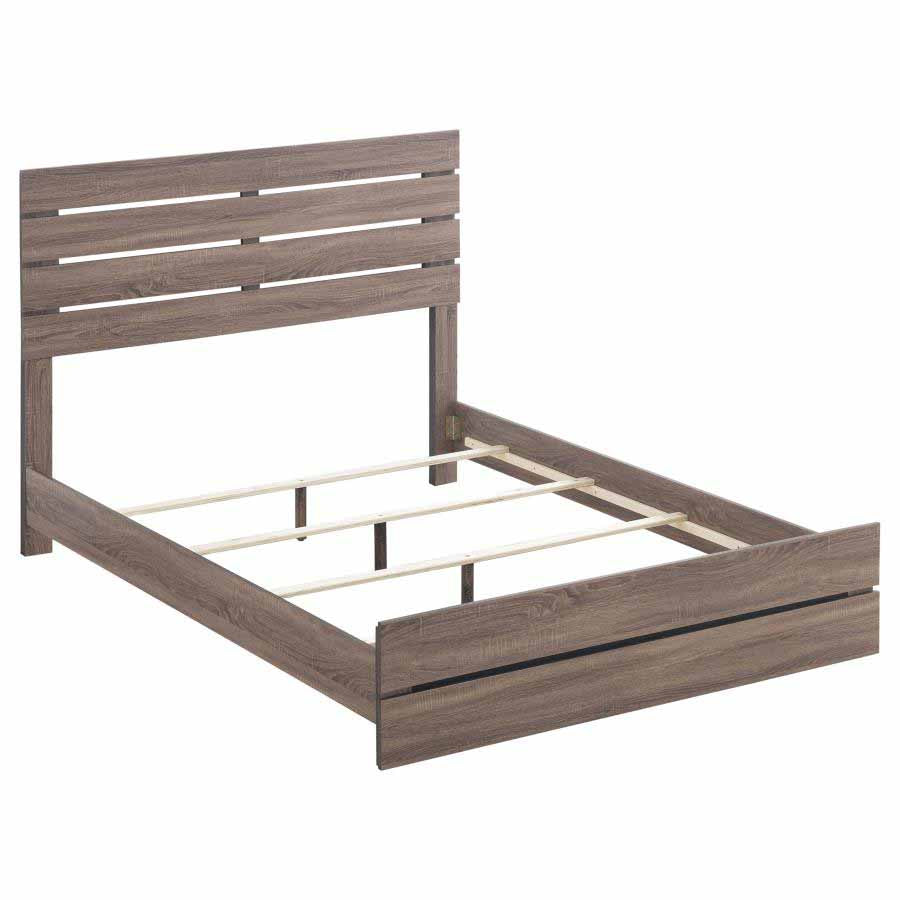 Queen Brantford Barrel Oak Bed Frame by Coaster