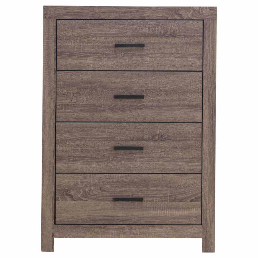 Queen Brantford Barrel Oak 5-Piece Storage Bedroom Set by Coaster