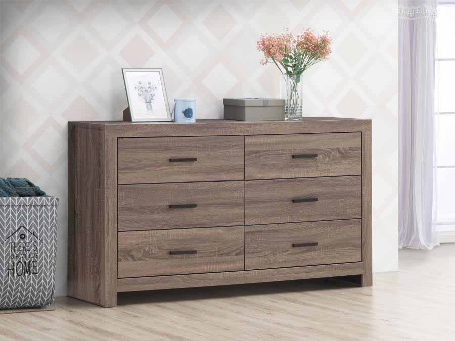 Brantford Barrel Oak Dresser by Coaster