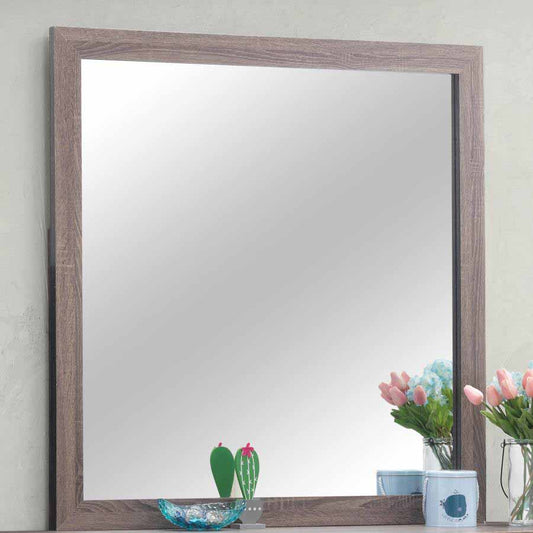 Brantford Barrel Oak Mirror by Coaster