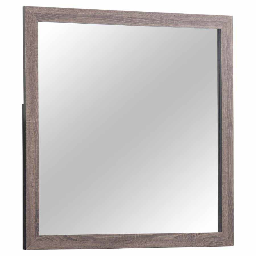 Brantford Barrel Oak Mirror by Coaster