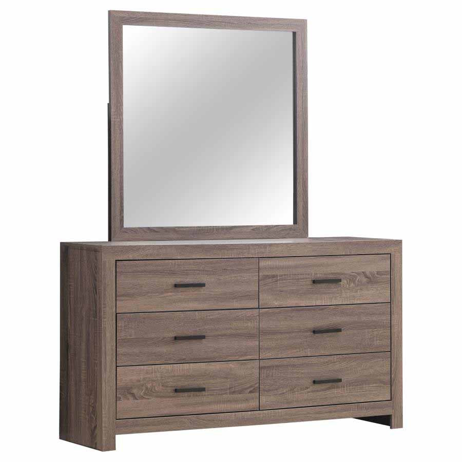 Brantford Coastal White Dresser with Mirror by Coaster