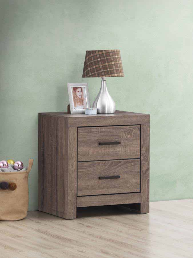 Brantford Barrel Oak Nightstand by Coaster