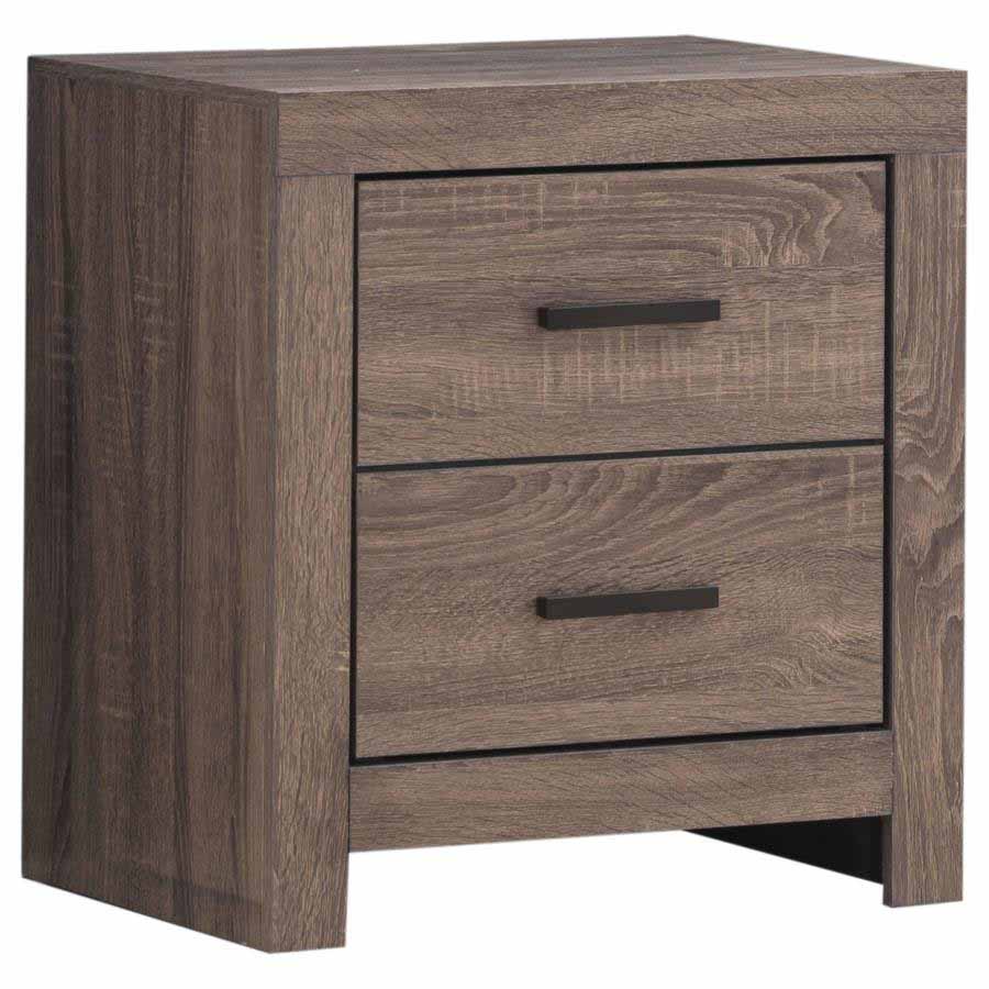 King Brantford Barrel Oak 4-Piece Bedroom Set by Coaster