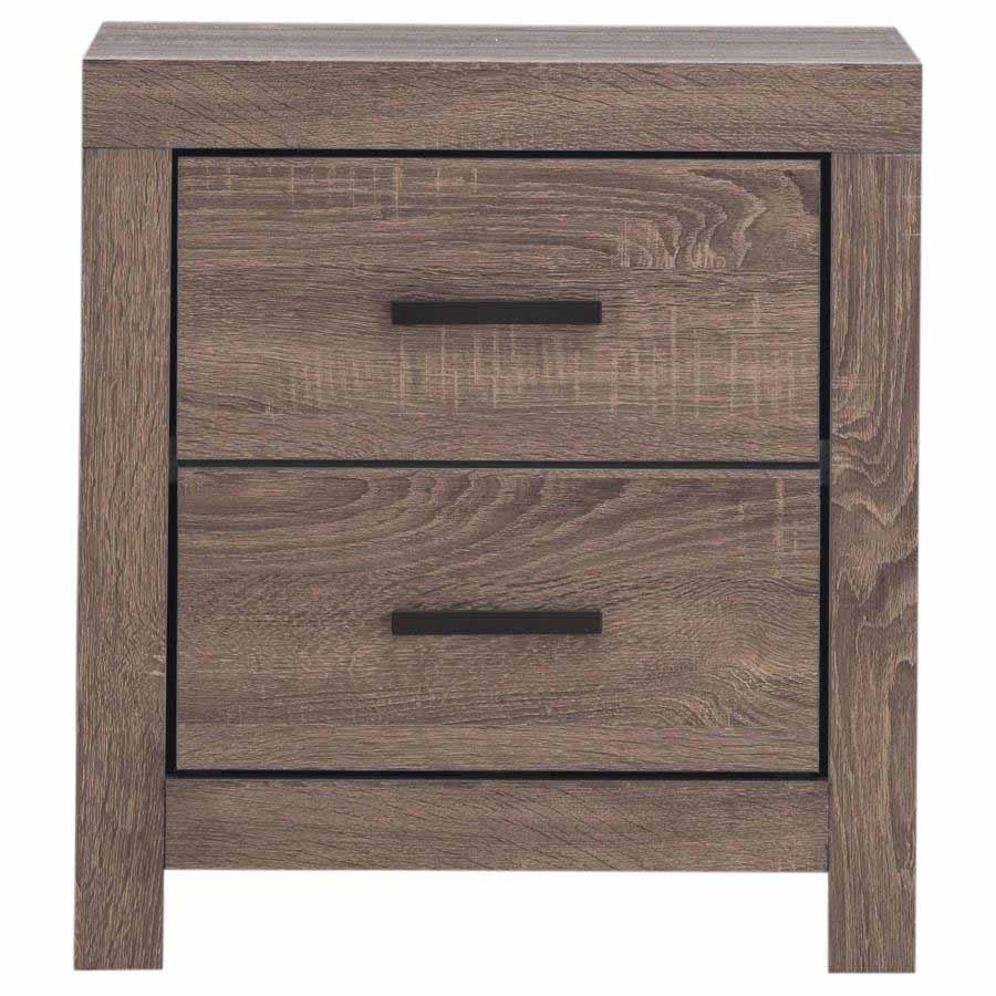 Queen Brantford Barrel Oak 5-Piece Storage Bedroom Set by Coaster