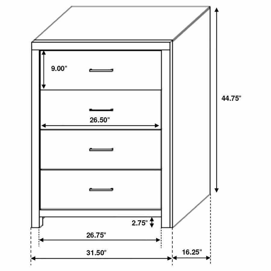 Queen Brantford Coastal White 5-Piece Bedroom Set by Coaster