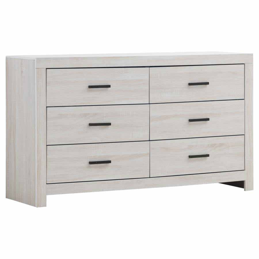 King Brantford Coastal White 4-Piece Storage Bedroom Set by Coaster