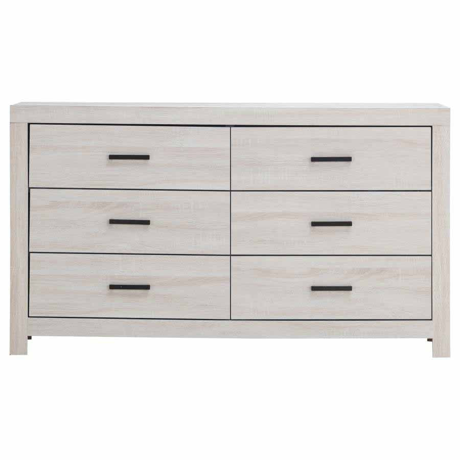 King Brantford Coastal White 4-Piece Storage Bedroom Set by Coaster