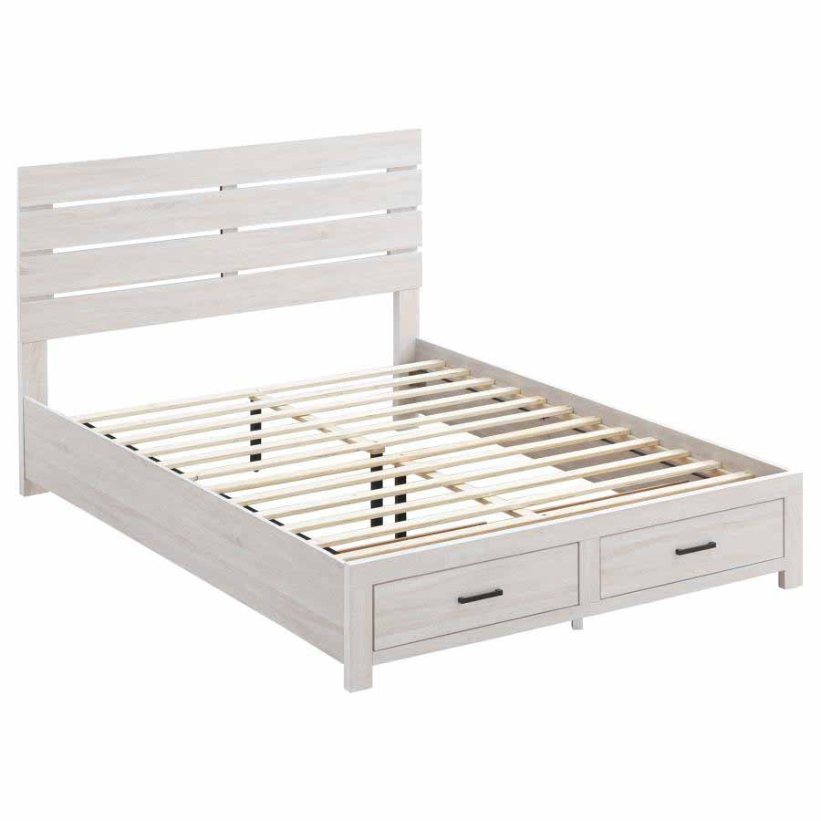 King Brantford Coastal White 5-Piece Storage Bedroom Set by Coaster