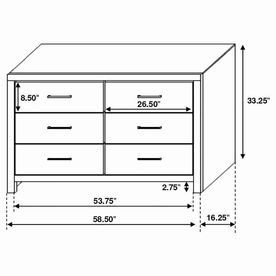 Queen Brantford Coastal White 4-Piece Storage Bedroom Set by Coaster