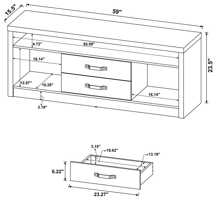 Burke TV Console by Coaster