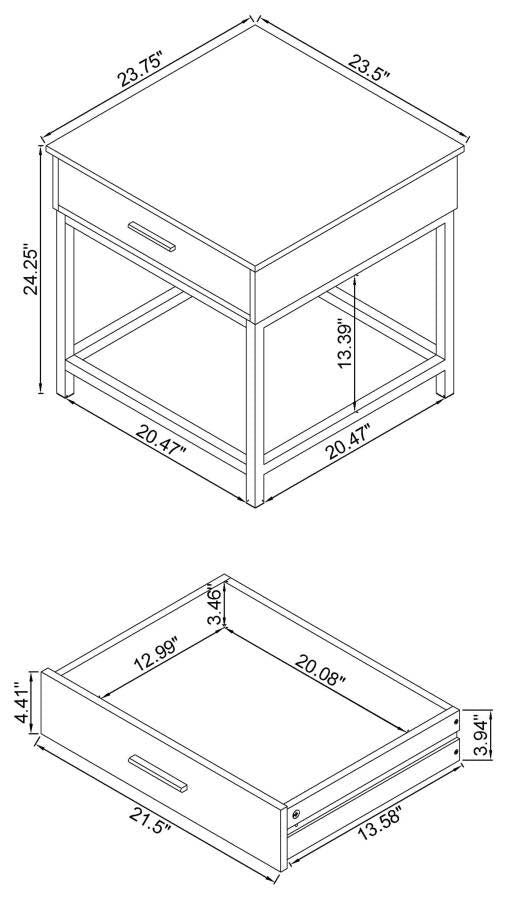 Byers End Table by Coaster