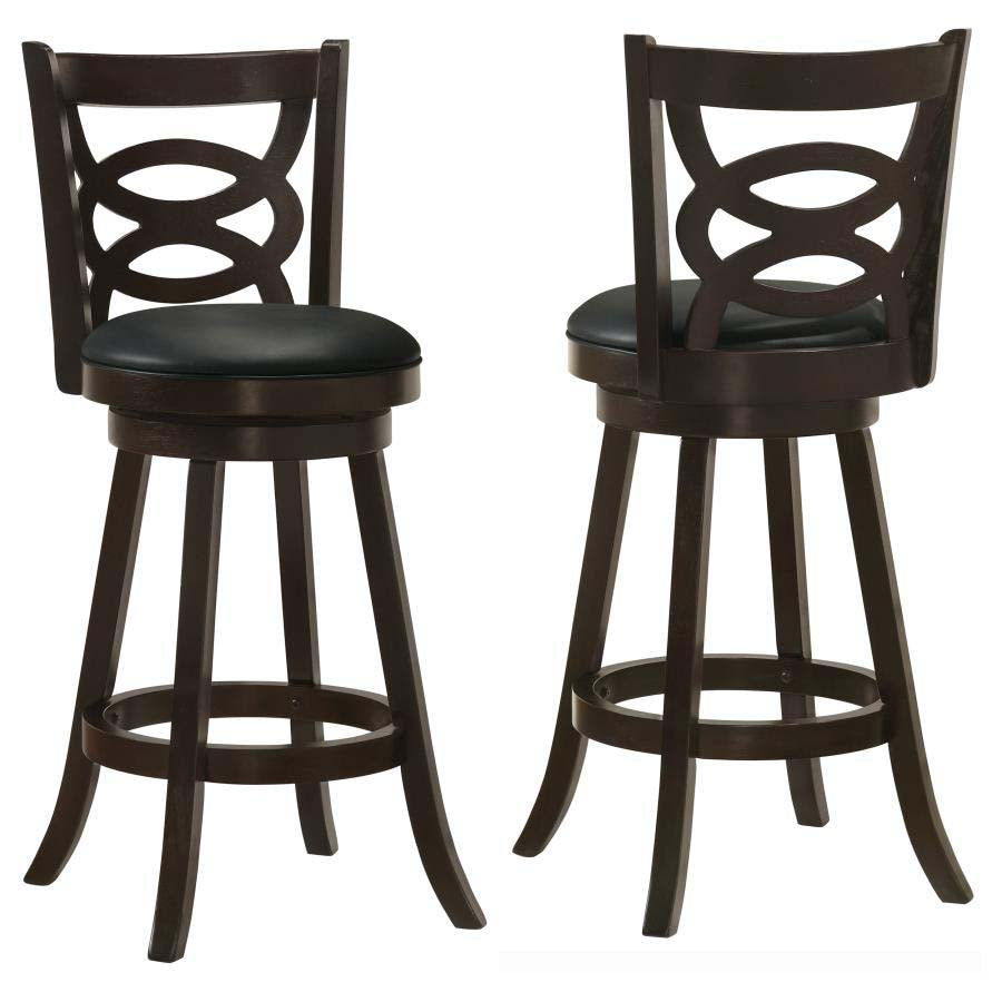 Calecita Swivel Bar Stools (includes 2 bar stools) by Coaster