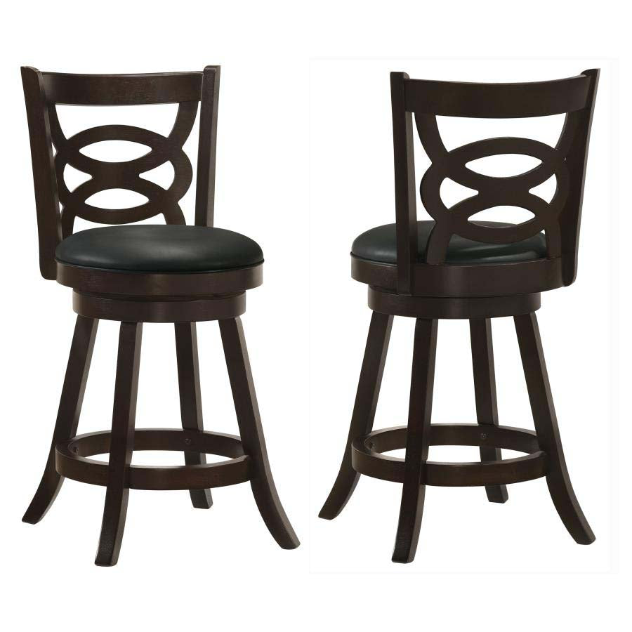 Calecita Swivel Counter Height Chairs (includes 2 chairs) by Coaster