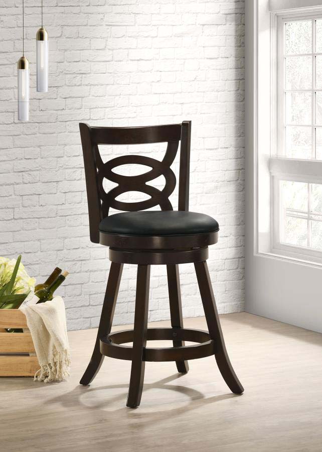 Calecita Swivel Counter Height Chairs (includes 2 chairs) by Coaster