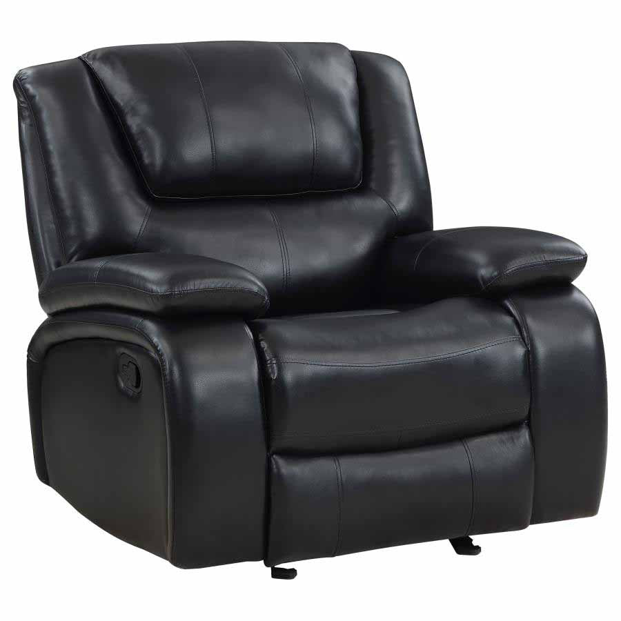 Camila Black Glider Recliner by Coaster