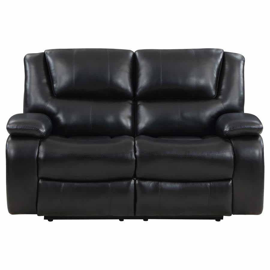 Camila Black Reclining Sofa and Love Seat by Coaster