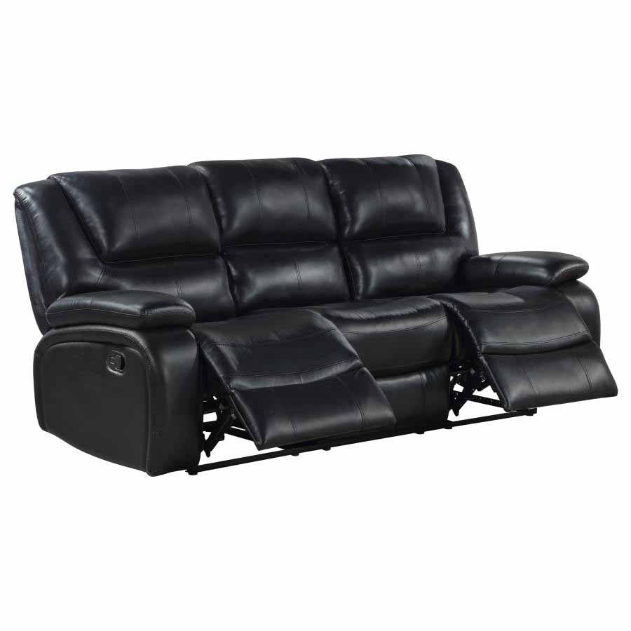 Camila Black Reclining Sofa by Coaster