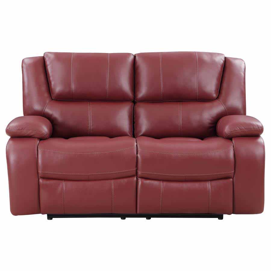 Camila Red Reclining Love Seat by Coaster