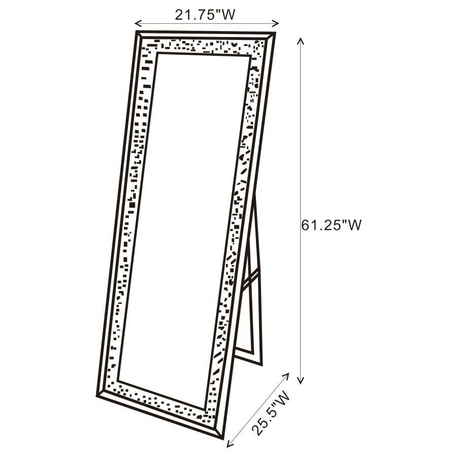 Carisi LED Standing Mirror by Coaster