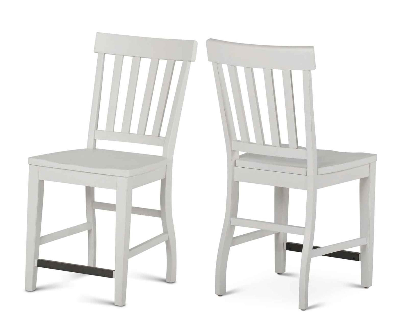 Cayla White Counter Height Chairs (includes 2 chairs) by Steve Silver