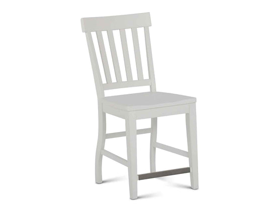 Cayla White Counter Height Chairs (includes 2 chairs) by Steve Silver