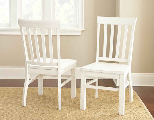 Cayla White Dining Chairs (includes 2 chairs) by Steve Silver