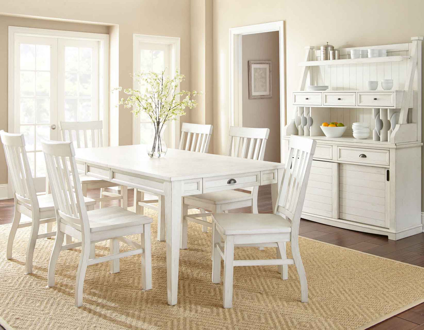 Cayla White Dining Table by Steve Silver