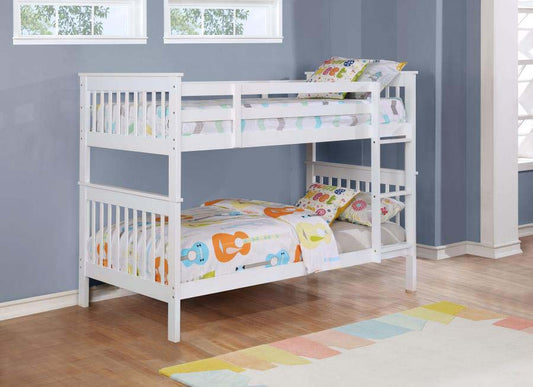 Chapman White Twin/Twin Bunk Bed by Coaster