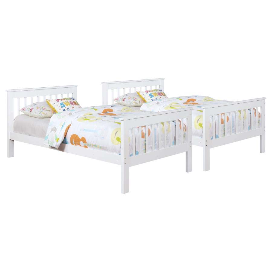 Chapman White Twin/Twin Bunk Bed by Coaster