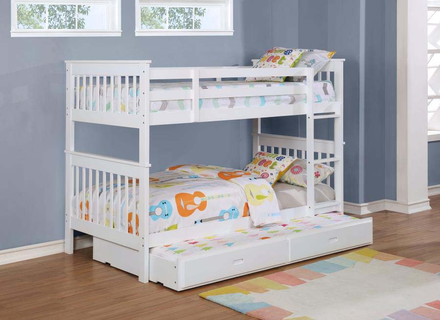 Chapman White Twin/Twin Bunk Bed by Coaster