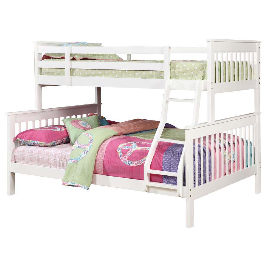Chapman White Twin/Full Bunk Bed by Coaster