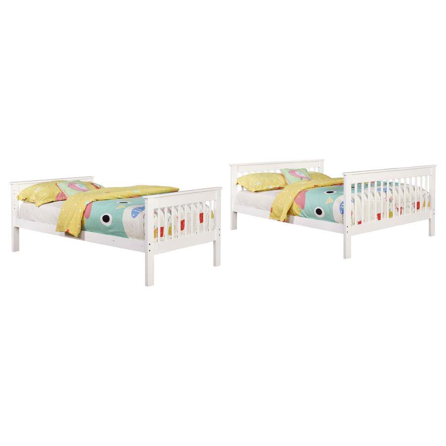 Chapman White Twin/Full Bunk Bed by Coaster