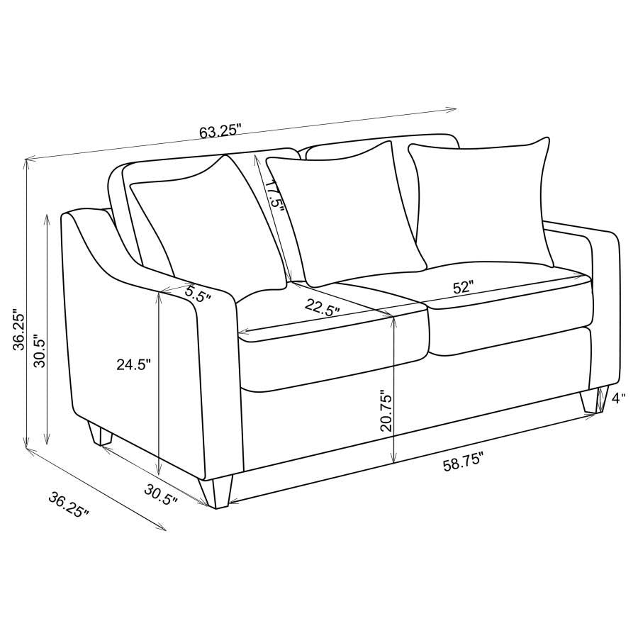 Christine Sofa and Love Seat by Coaster