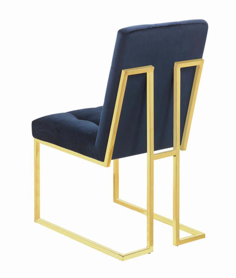 Cisco Brass Dining Chairs (includes 2 chairs) by Coaster