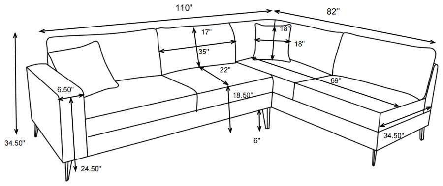 Clint Sectional by Coaster